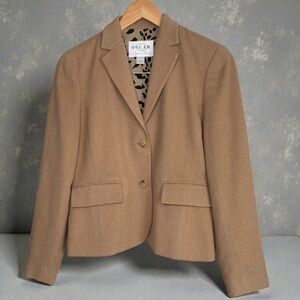 Oscar by Oscar de la Renta 100% Camel Hair Blazer size 2